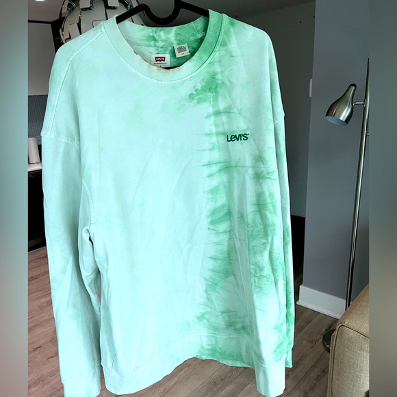 ✌️Embrace the Unique Vibes with a Tie-Dyed Levi's Sweater! 🤟 - Picture 1 of 4